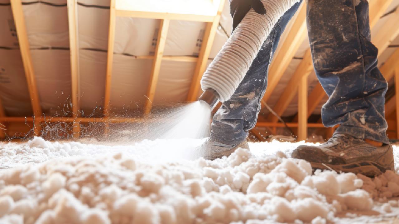 attic insulation all year heating cooling